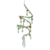 Glass Beads & Steel Spiral & Handmade Lampwork Mushroom Suncatchers HJEW-JM05044-2