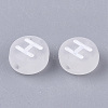 Transparent Frosted Acrylic Beads FACR-T002-001-2