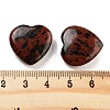 Heart Natural Mahogany Obsidian Worry Stone G-C134-06A-24-3
