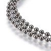Stainless Steel Ball Chain Necklace Making MAK-L019-01A-B-2
