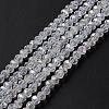 Crystal Glass Rondelle Beads Strands LS-EGLA-F049C-03-1