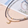 Star & Moon Pendant Necklaces Set for Teen Girl Women NJEW-JN03738-01-2