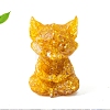 Resin Carved Meditation Fox Statue Home Decoration PW-WG3BA60-08-1