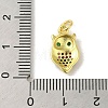 Brass Micro Pave Cubic Zirconia Pendants KK-M283-24C-02-3