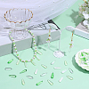 100Pcs 4 Colors Baking Paint Transparent Glass Pendants FIND-SC0023-48-4