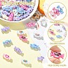 40Pcs UV Plating Opaque Acrylic Beads PACR-CJ0001-51-3