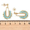 3 Pairs 3 Colors 304 Stainless Steel Dangle Stud Earring Sets for Women EJEW-MZ00756-7