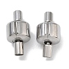 304 Stainless Steel European Clasps with Cord Ends SA-CBABC0F-06P-1