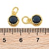 Brass Pave Cubic Zirconia Charms CU-CBA3D67-02G-02-3