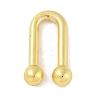 Rack Plating Brass U Shape Links Buckle for Dress Lingria Bikini Swimming Wear Accessories KK-A224-24B-G-1