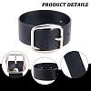 6Pcs 2 Colors Black PU Imitation Leather Purse Strap Accessories FIND-CL0002-24-6