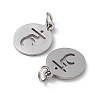 Non-Tarnish 304 Stainless Steel Charms STAS-Q201-T450P-2