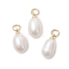 Natural Cultured Freshwater Pearl Rice Charms PALLOY-JF04976-01-1