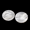 Natural White Shell Carved Cabochons SHEL-G024-03C-2