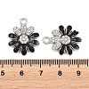 Alloy Black Enamel Pendants FIND-C095-04P-3