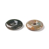 Donut/Pi Disc Natural Gemstone Pendants G-L234-30mm-12-3