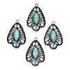 Synthetic Turquoise Pendants TIBEP-TAC0003-04AS-1