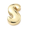 Brass Initial Beads KK-B167-27G-01S-1