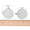 Tibetan Style Flat Round Alloy Big Pendant Cabochon Settings LS-X-TIBEP-Q049-09AS-RS-3