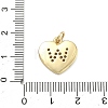 Brass Micro Pave Clear Cubic Zirconia Pendants KK-D229-01G-23-3