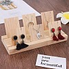 2-Slot Wooden Earring Display Card Stands EDIS-R027-01A-02-1
