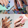 Stainless Steel DIY Nail Art Templates MRMJ-WH0092-017-6