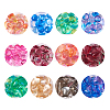 Craftdady 240Pcs 12 Color Transparent Glass Cabochons GGLA-CD0001-10-2