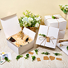 8Pcs Square Folding Kraft Paper Mailer Boxes CON-CP0001-018A-4