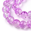Baking Paint Crackle Glass Beads Strands X-CCG-S001-8mm-14-2