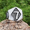 Punk Style 316L Stainless Steel Finger Rings for Men FS-WG96F45-06-1