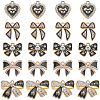 30Pcs 5 Styles Alloy Rhinestone Pendants FIND-SC0016-47-1