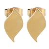 Vacuum Plating 304 Stainless Steel Stud Earrings for Women EJEW-A048-46L-G-1