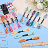 Segment Polyester Embroidery Floss OCOR-WH0120-71-4