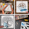 PET Hollow Out Drawing Painting Stencils DIY-WH0383-0026-4