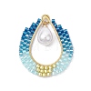 Seed Beads Pendants PALLOY-MZ00218-1