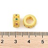 Brass Micro Pave Cubic Zirconia European Beads KK-P297-04C-G-2