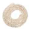 Electroplate Glass Beads Strands GLAA-Q105-03T-2