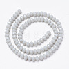 Opaque Solid Color Glass Beads Strands EGLA-A034-P3mm-D15-2