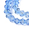 Gradient Color Baking Paint Glass Bead Strands DGLA-A039-T4mm-A020-3