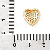 Brass Micro Pave Cubic Zirconia Slide Charms ZIRC-I068-10G-A-3