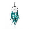 Iron Woven Web/Net with Feather Pendant Decorations AJEW-B017-04-2