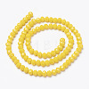 Opaque Solid Color Glass Beads Strands EGLA-A034-P3mm-D04-2