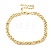 Brass Wheat Chains Bracelets for Women BJEW-H639-11G-4