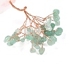 Natural Green Aventurine Chips Tree Decorations DJEW-S001-01C-3