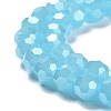 Electroplate Glass Beads Strands EGLA-A035-J8mm-A04-3