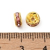 Brass Grade A Rhinestone Spacer Beads RSB036NF-07G-2