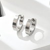 Tarnish Resistant 202 Stainless Steel Huggie Hoop Earrings LS-EJEW-O087-09A-P-2