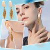 16Pcs Brass Stud Earring Findings KK-DC0001-50-6