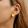 304 Stainless Steel Stud Earrings WG39C60-01-3