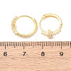 Cross 925 Sterling Silver Micro Pave Clear Cubic Zirconia Hoop Earrings EJEW-K317-06G-5